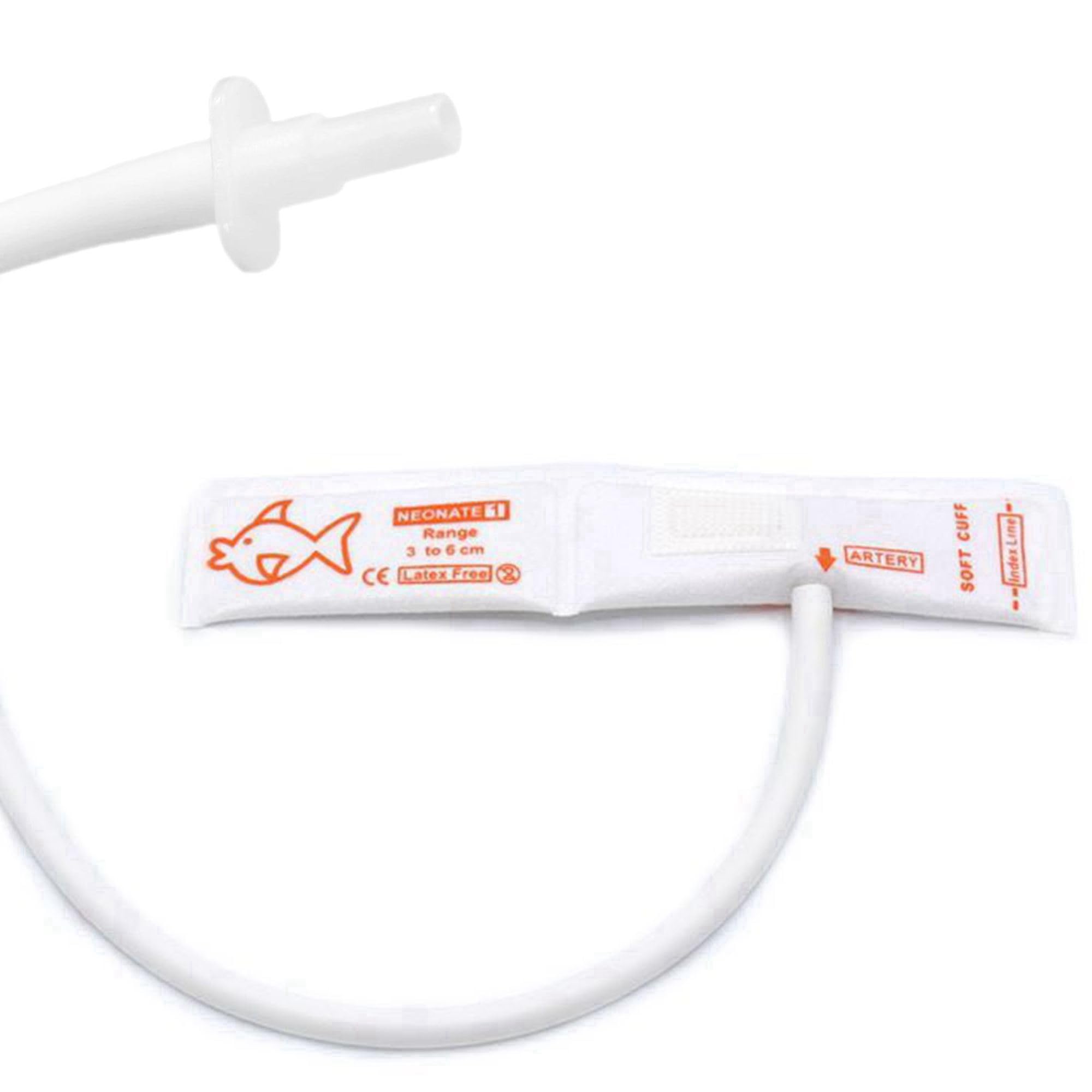 Pulsera veterinaria desechable de presión arterial de 5 piezas con conector BP 05 para animales, pulsera de bebé NIBP de repuesto de tubo único de 3-6 cm