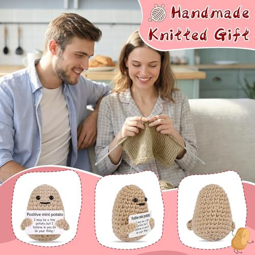 Muñeco crochet papa positiva para mujer y hombre miniatura 3