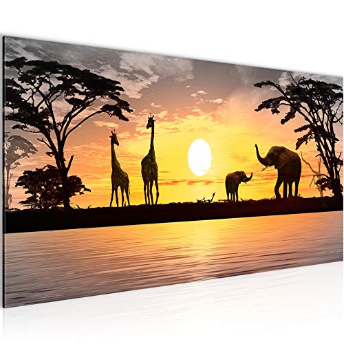 Runa Art Quadri Moderni Africa Tramonto Tela Non