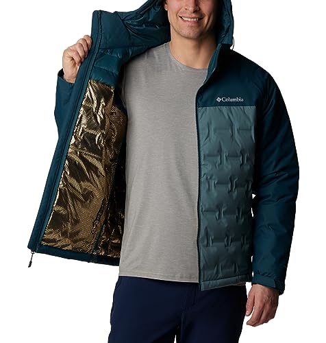 Image of Columbia Men Omni-Heat Inifnity Grand Trek II Hooded Hiking and Trekking Down Jacket