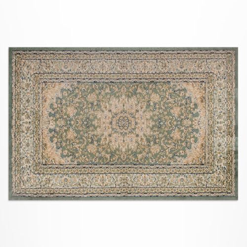Tapis d'extérieur 150x225 cm imperméable en PVC classique pour terrasse