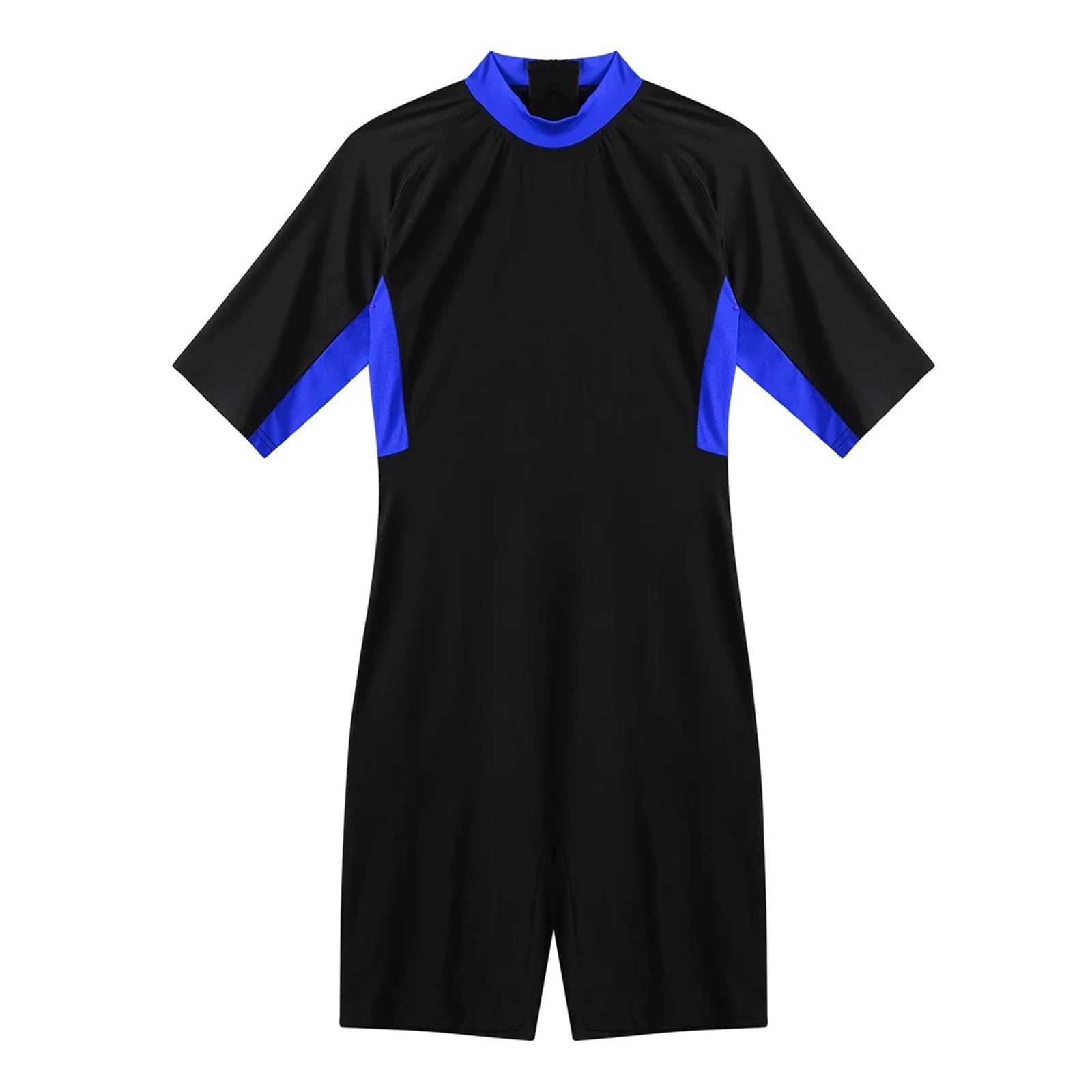 Wet Suits Mens One-piece Swimsuit Rashguard Beachwear Bodysuit Shorty Wetsuit Diving Swimming Snorkeling Surfing Jumpsuit Warm Swimwear(Blue,XL)