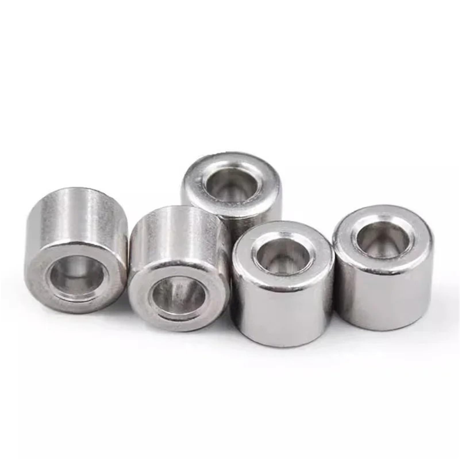 Roulements rigides à billes Lot de 5 à 10 douilles creuses en acier inoxydable 304, diamètre intérieur 3 mm, résistantes à l'usure, diamètre extérieur 9/10 mm(3x9x8mm(10Pcs))