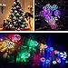 dephen - 15ft Outdoor String Lights 20LED Solar Christmas Lights Outdoor Waterproof Multicolor Moroccan String Lights for Patio Garden Party Festival Xmas Tree