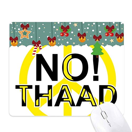 Tapis de souris pacifisme contre THAAD en caoutchouc naturel pour jeu et bureau