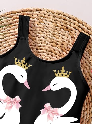 Little Girls One Piece Swimsuits Ruffle One Shoulder Bathing Suit Summer Beach Swimwear3