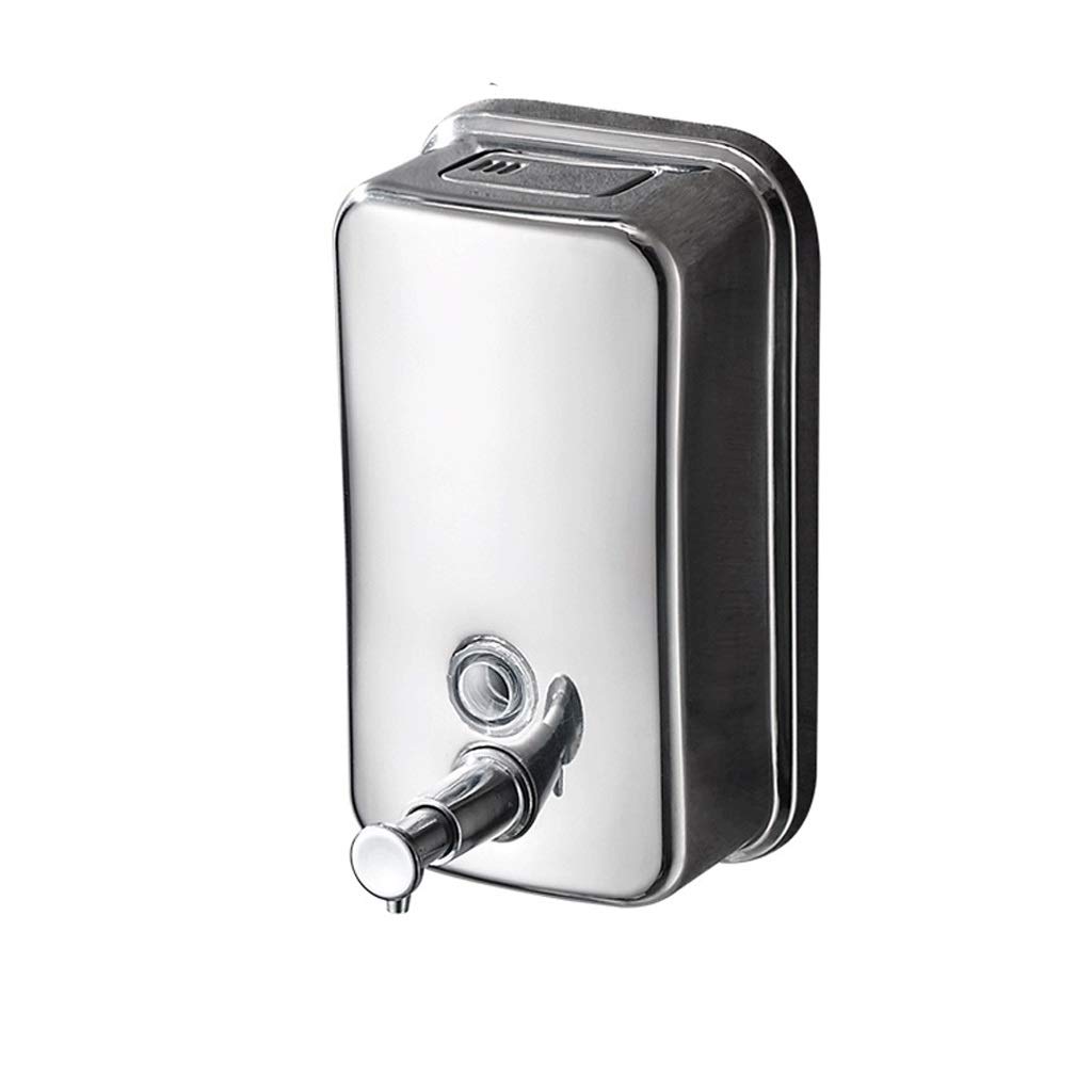 Dispenser di Sapone da appoggio, Pompa di Sapone Home Hotel Bagno Mall Cucina Pressa a Parete 304 Dispenser di Sapone in Acciaio Inossidabile di Grande capacità