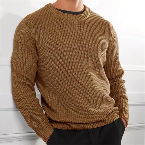 Men's Sweater Soft Warm Jersey Jumper Pullover O-Neck Knitted Casual Knitwear4