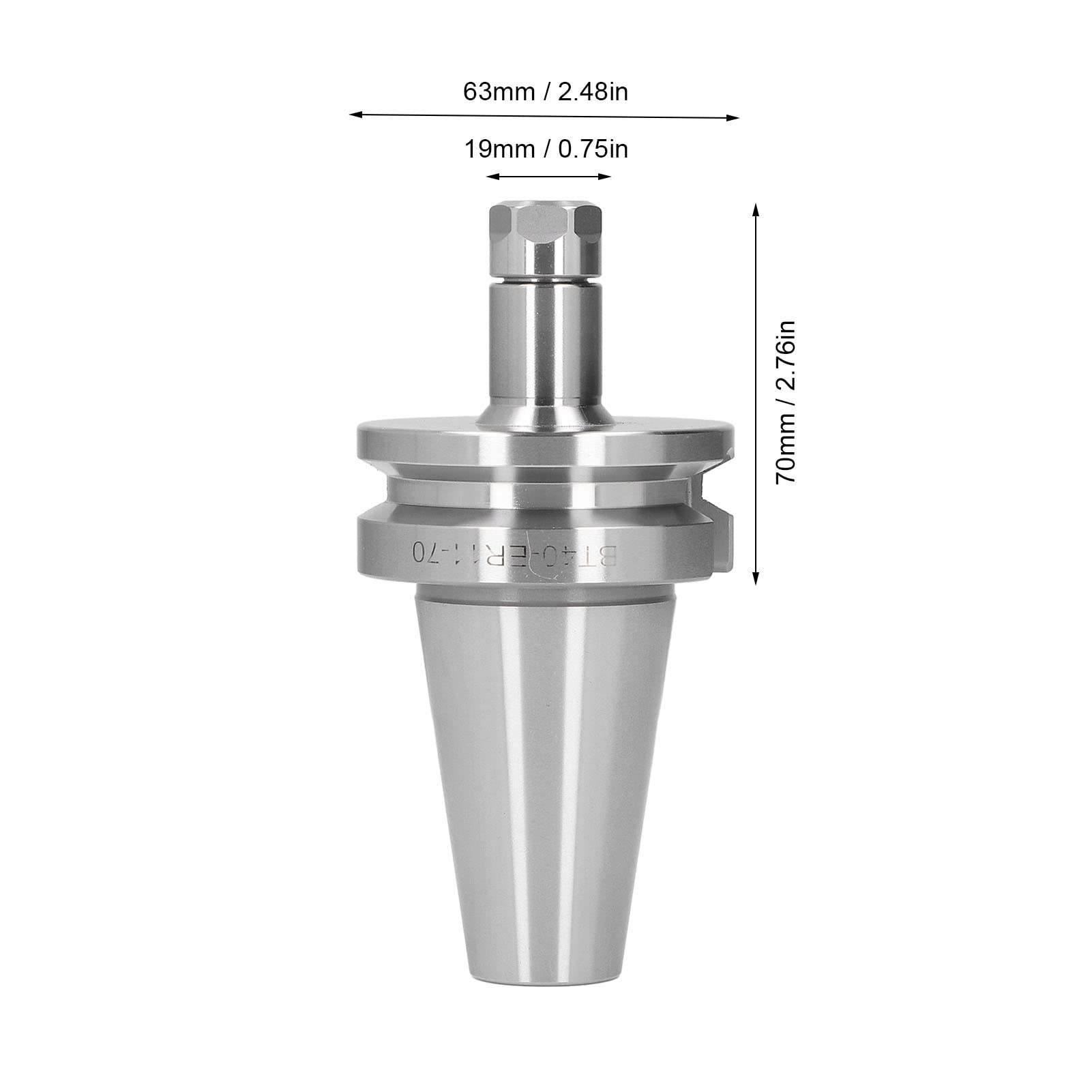 Fafeicy BT40-ER11A-70 Portaherramientas CNC, 0.005mm Alta Precisión