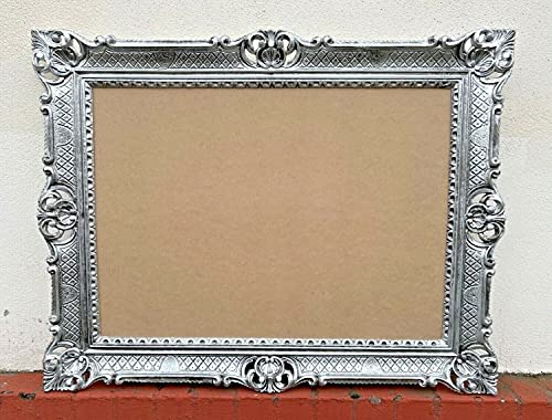 Bilderframes barok antiek zilver 50x70 cm prunk frame antieke fotolijst 70 x 90 cm schilderij frame bruiloft frame… - Afbeelding 3