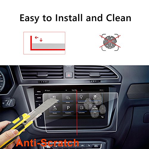 LFOTPP 9,2 inç navigasyon kırılmaz cam koruyucu folyo Tiguan 2 MK2 GTE Allspace, GPS Navi ekran koruyucu folyo