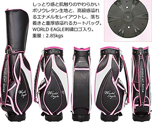 Amazon | WORLD EAGLE G510 レディース キャディバッグ ピンク 初心者