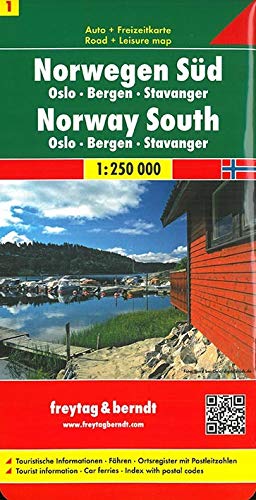 Berndt Freytag Autokarten, Blatt 1: Norwegen Süd - Oslo - Bergen - Stavanger - Maßstab 1:250 000 Berndt Freytag Autokarten, Blatt 1: Norwegen Süd - Oslo - Bergen - Stavanger - Maßstab 1:250 000