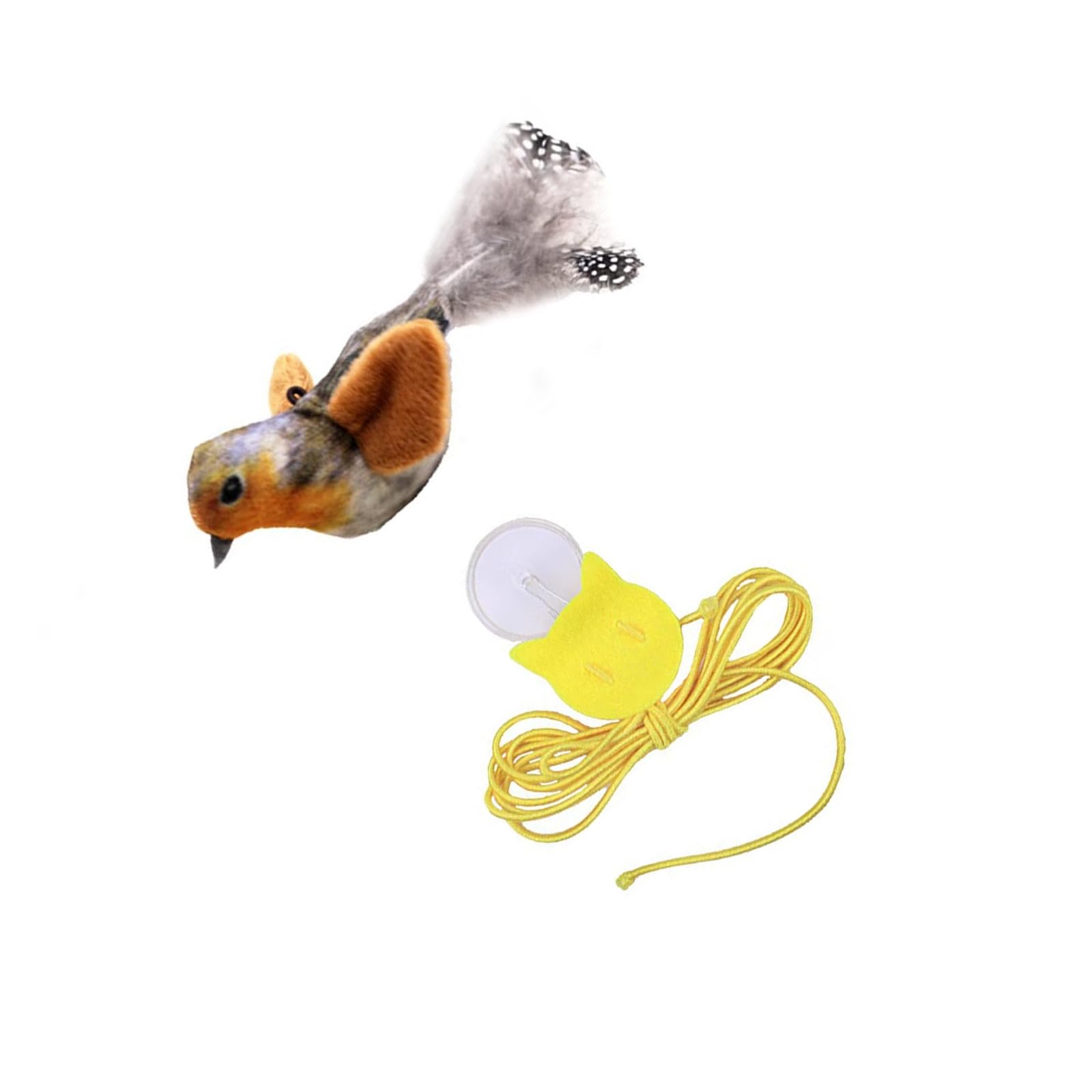 ZWWAAZHF Cats Bird Toy Chirping Interactive Bird Toy Teasing Sparrow Fun Exercise for Indoor Felines Play Exercise Sound Pet Boredom Relief
