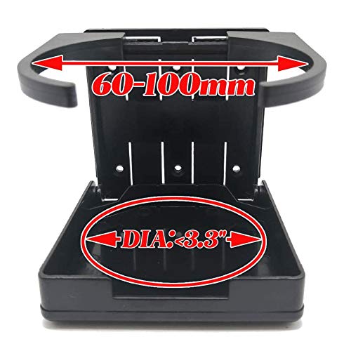 Yoohua 2Pcs Cup Holder Folding Drink Holders Car Cup Holder For Caravan Trucks Car Rvs Vans Marine Boat Home Office #TOP2