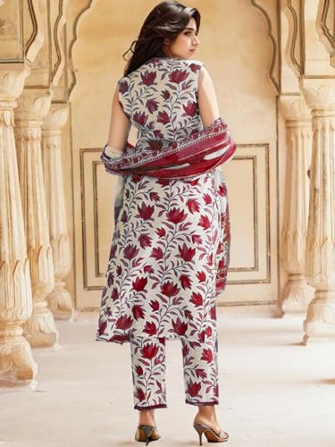 Image of SHIENZY Cotton Blend Kurta Set for Women