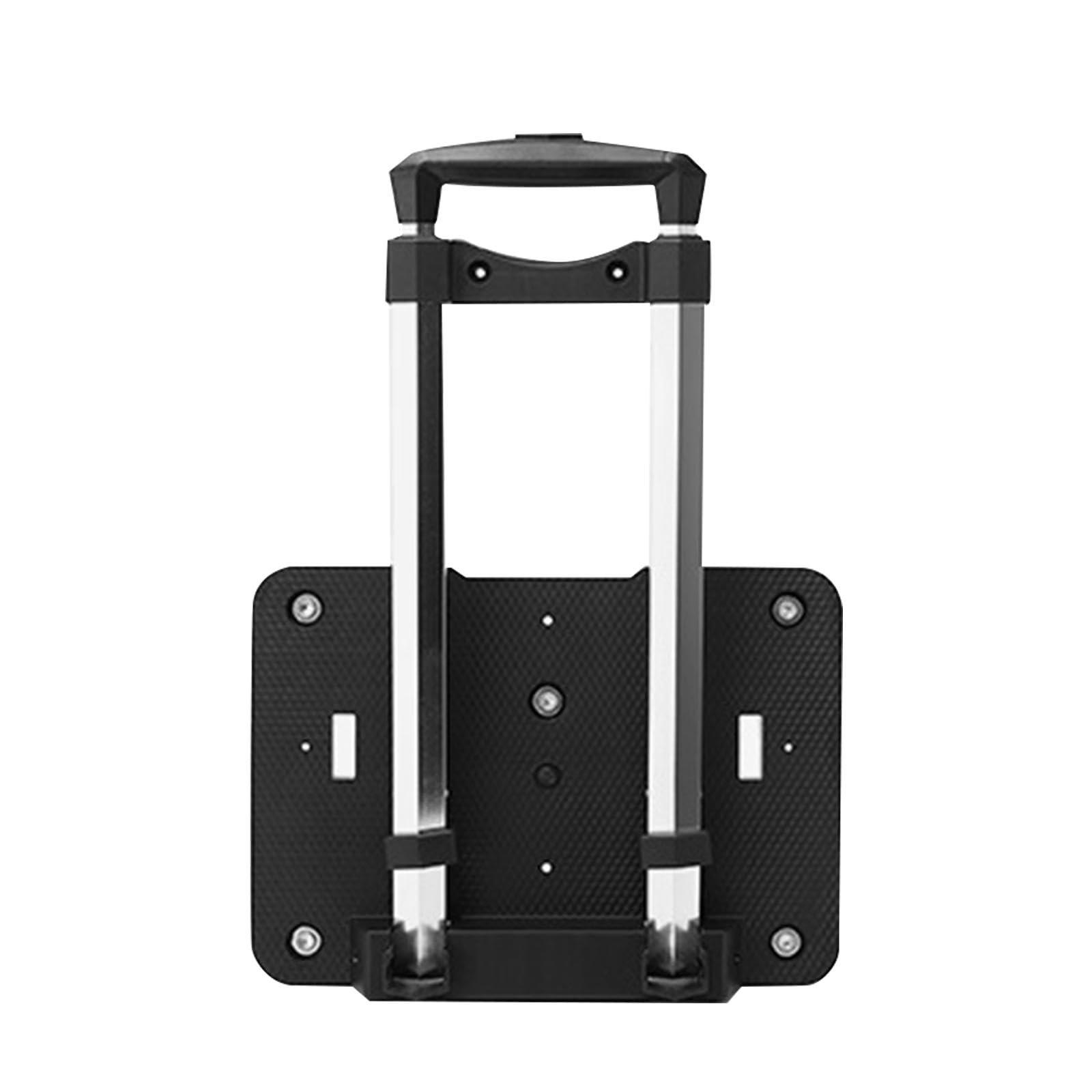 Carrito de Viaje Mochila Accesorio Escolar Porta Trolley Aluminio Ligero Plegable Asa Manual Ruedas Sin Freno Adecuado para Excursiones Oficina, cinco ruedas, unico