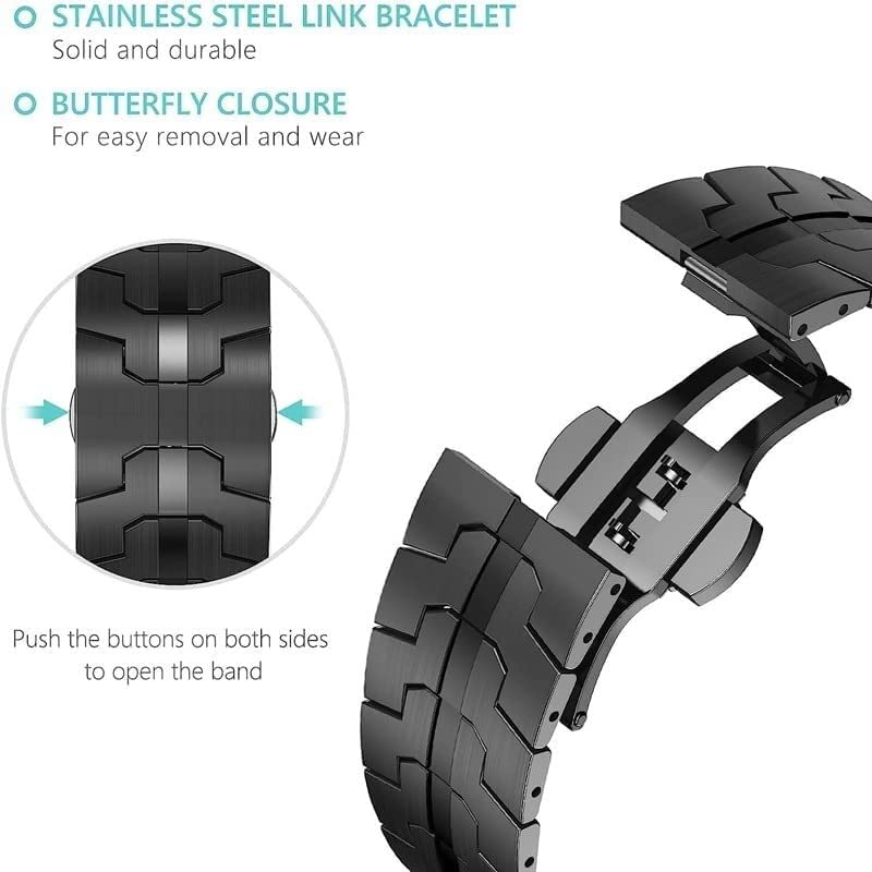 Wysokiej jakości metalowy pasek ze stali nierdzewnej do zegarka Apple Watch 49 mm, 44 mm, 45 mm, do bransoletki Iron Man, metalowa klamra, pasek kompatybilny z iWatch Ultra 8 7 SE 6 41/40 / 38 /