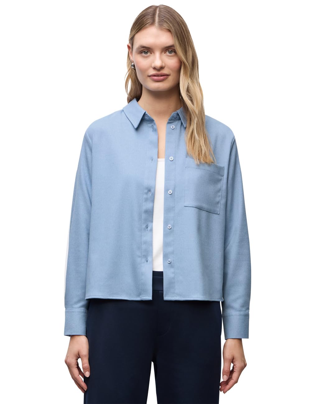 Street One Damen Melange Bluse mit Tape