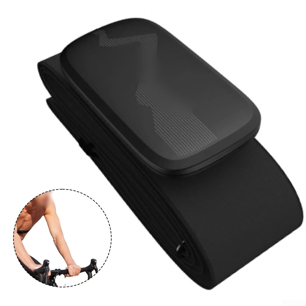 Moniteur de fréquence cardiaque avec capteur de sangle de poitrine, compteur de cyclisme HS500 pour entraînement à vélo, ANT+ HRM sans fil pour fitness course à pied