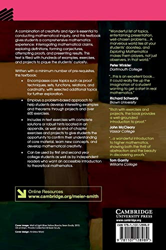 Exploring Mathematics: An Engaging Introduction to Proof (Cambridge Mathematical Textbooks) - Image 2