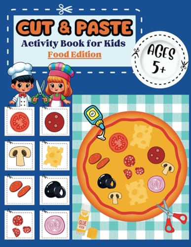 Cut and Paste Activity Book for Kids 5+ Food Edition: Captivating Projects to Practice Scissor Skills, Improve Hand-Eye Coordination, and Foster Creativity image 2