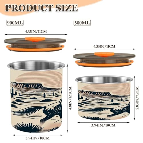 Contenedor Hermético de Café de Acero Inoxidable 500 ml miniatura 3