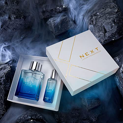 Image of NEXT CARE MEN IN BLUE Long Lasting Eau de Perfume for Men | Luxury Fragrance Combo Pack of -100ml+20ml