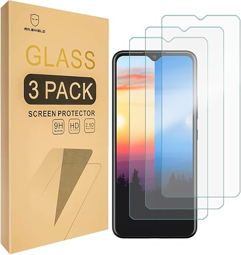MrShield Paquete de 3 Diseñado para Sharp Rouvo V versión de pantalla de cubierta máxima vidrio templado vidrio japonés con dureza 9H Protector de