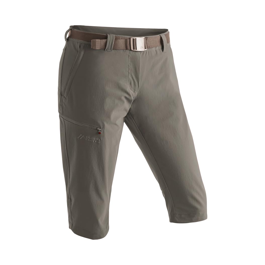Maier Sports Inara Slim 3/4, Damen Wanderhose, Wasserabweisende Dreiviertelhose für Trekking und Hiking, Enganliegender Schnitt, PFC-frei, mSTRETCH pro 4 & Dryprotec