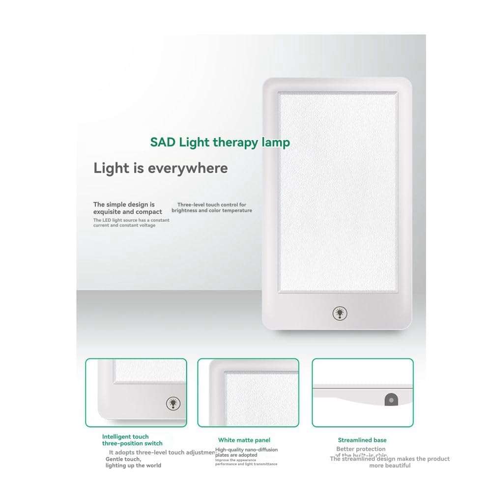 SAD-Behandlung Sonnenlichtlampe 6500K Farbtemperatur 32000LUX LED Helles Lichttherapielicht EU STECKER