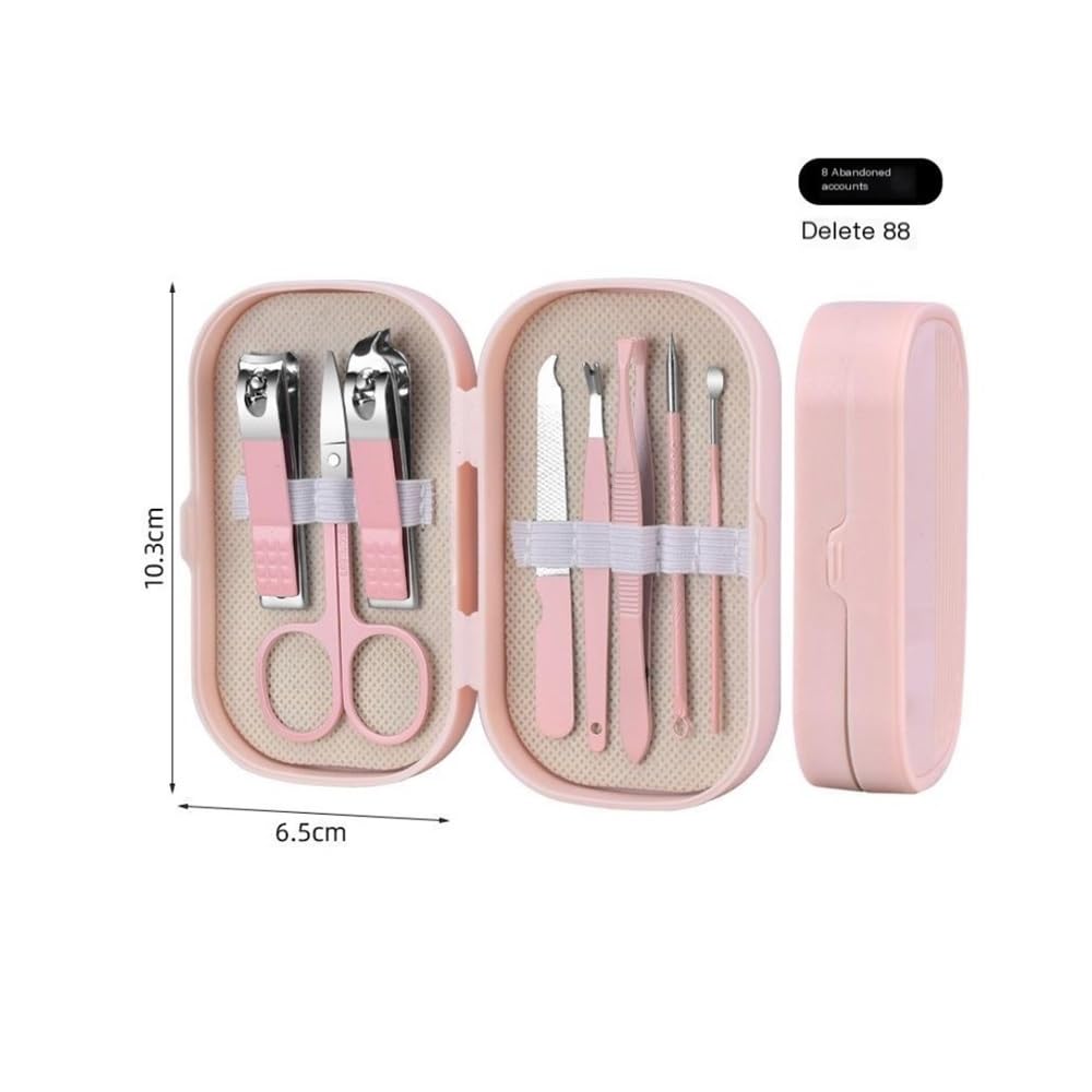 Coupe-ongles, kit de coupe-ongles et de toilettage avec cure-oreilles - Ensemble de soins des ongles compact et élégant pour la maison pour manucure et pédicure, outils de toilettage essentiels dans u
