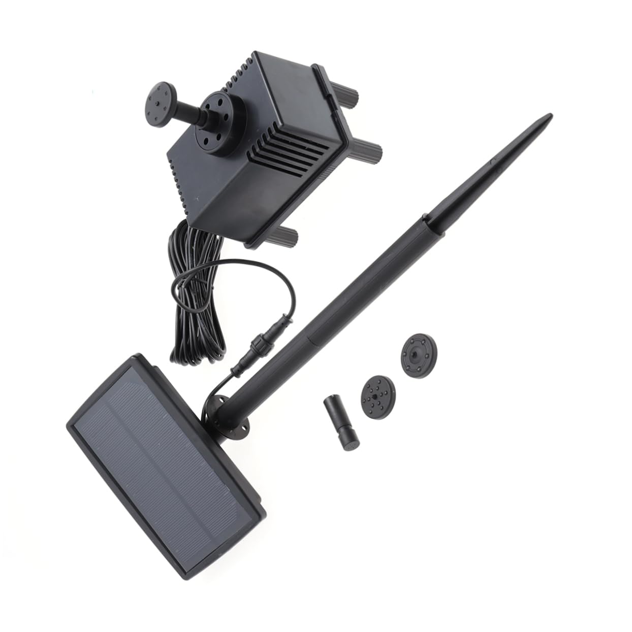 HANABASS 5M Solar Power Submersible Water Pump Kit Cable for Garden Pool Fountain Patio Decoration Energy Saving Solar Battery Panel Pump