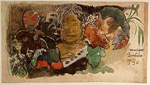 Impression sur Toile Musique Barbare Paul Gauguin - Décoration Murale Salon Premium