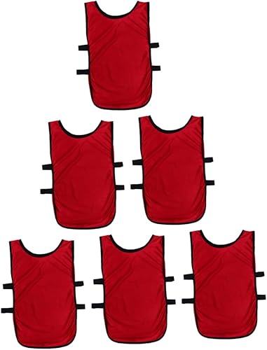 Miniatura 1 de INOOMP 6 unids camisetas de fútbol para niños en blanco entrenamiento Jersey herramienta chaleco para niños abajo chalecos juego chaleco