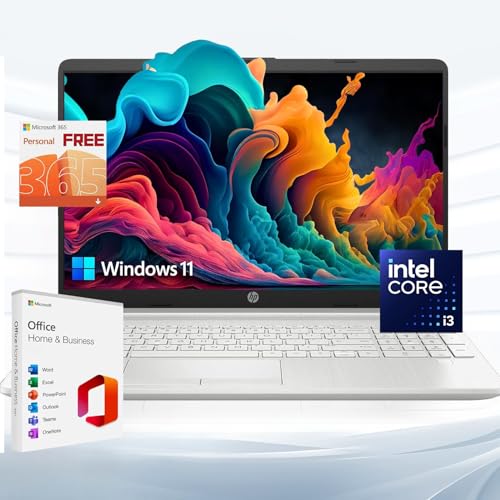 HP Newest Pavilion 15.6' HD Touchscreen Laptop with 12 Months Microsoft Office, 32GB RAM, 1TB Storage (512GB SSD & 512GB External Storage), 15.6' Touch Display, 6 Core i3 Processor, HDMI, Win 11