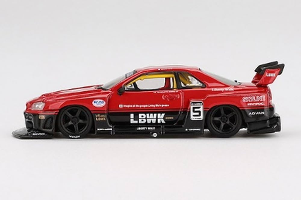 Mini GT, Nissan Skyline LB-ER34 Super Silhouette Liberty Walk Die