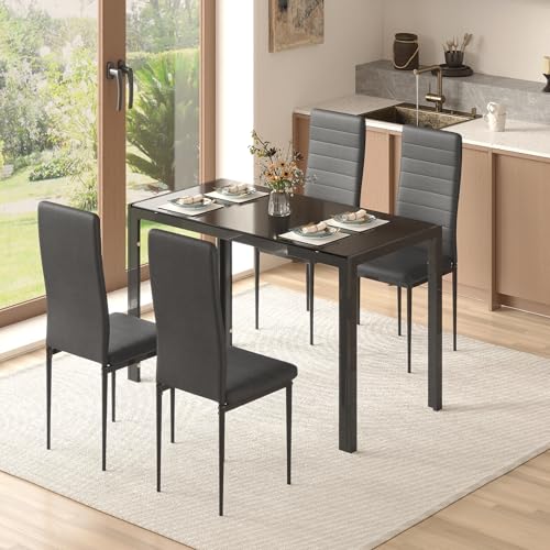 EROMMY 5 Piece Dining Table Set