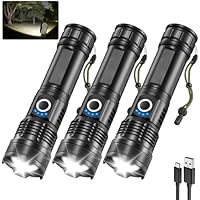 3-Pack High-Lumens Rechargeable Flashlights with 5 Modes only .99: eDeal Info