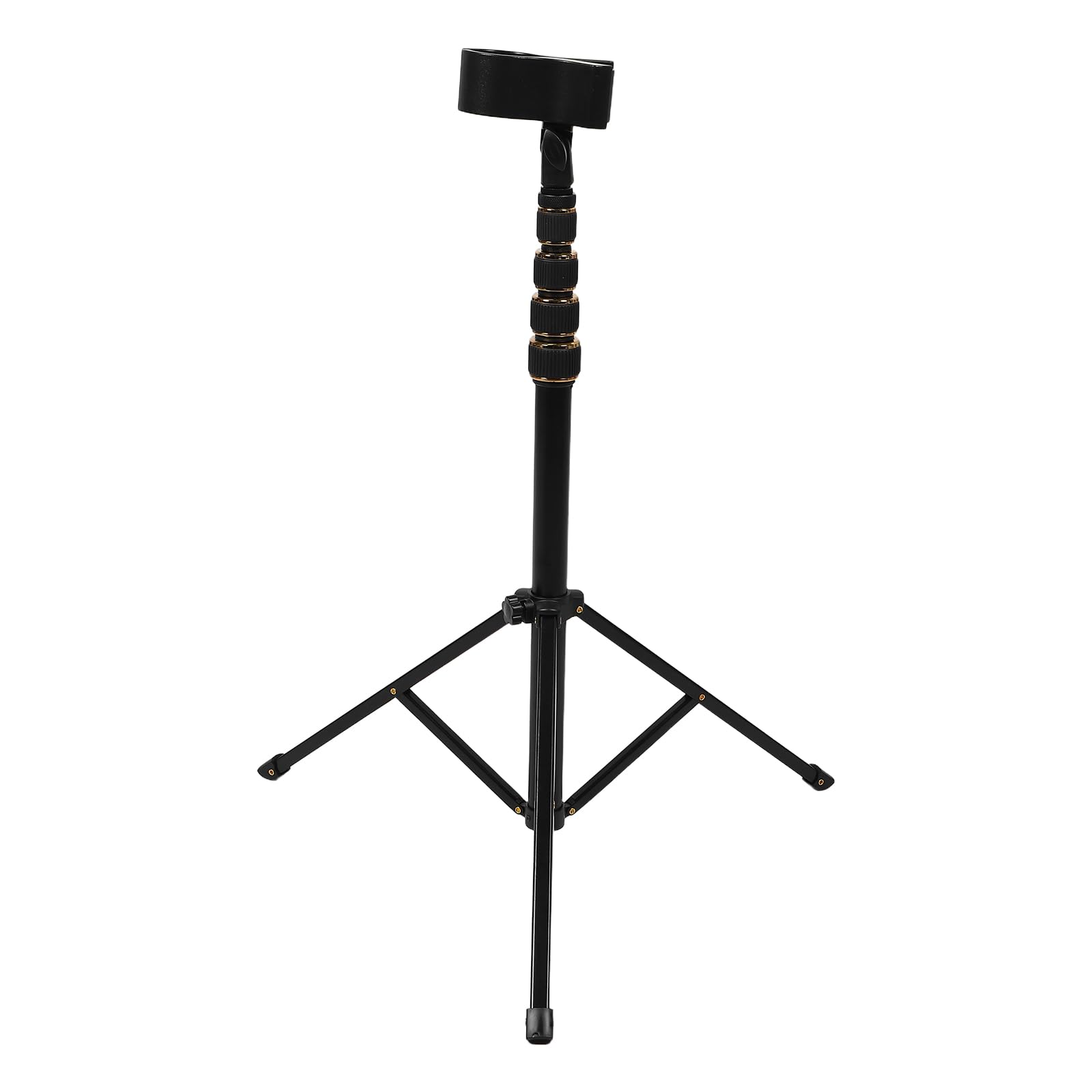 Soporte Metálico Ajustable para Secador de Pelo Manos Libres, Plegable con Clip Antideslizante, Altura hasta 2 Metros, Adecuado para Baño, Salón Profesional y Viaje