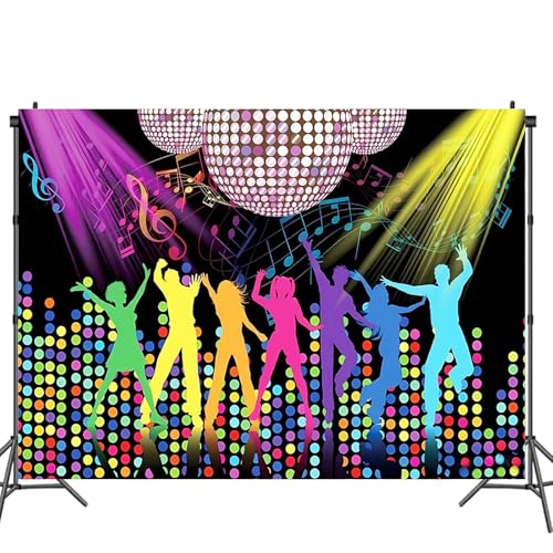 YUEcthynous Fond de décoration Rock Party,Fond de Hip Hop Rock Fond Musical des Années 80 à 90 Musique rétro Graffiti Fond Photo Banner Décoration de fête d'anniversaire Photographie Toile de Fond