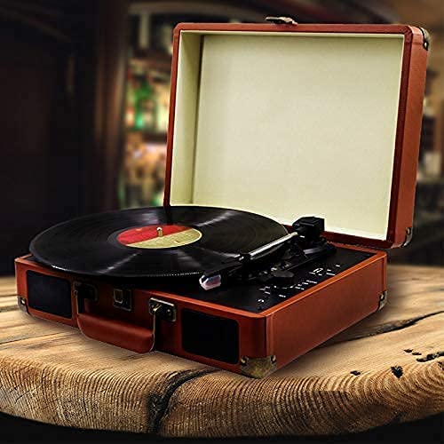 Tourne-Disque Tourne-Disque 3 Vitesses avec Lecture MP3 USB intégrée/Bluetooth/Radio FM/CD & Cassette Play Chaque… - Les Beatles, Paul McCartney, John Lennon, RIngo Starr, George Harrison Tourne-Disque Tourne-Disque 3 Vitesses avec Lecture MP3 USB intégrée/Bluetooth/Radio FM/CD & Cassette Play Chaque… – Image 5