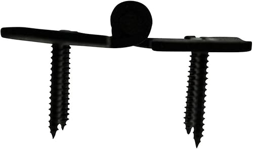 Miniatura 4 de Renovators Supply Manufacturing H - Bisagras de gabinete de cocina de hierro forjado negro de 7 pulgadas con tornillos