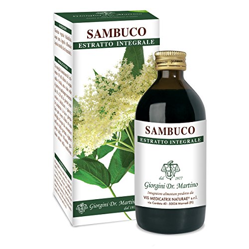 Dr. Giorgini Integratore Alimentare, Sambuco Fiori Estratto Integrale Liquido Analcoolico - 200 ml