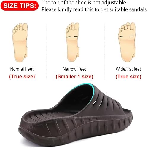 Miniatura 5 de GPOS Sandalias de recuperación deportiva para hombre, para fascitis plantar, gruesas, acolchadas, ligeras, cómodas, ortopédicas