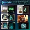 lumentics Sovrapprezzo fluorescente polvere azzurro - Colore UV pigmenti luminescenti al buio. 100g fosforescente, fluorescente, autoluminoso pigmenti a luce nera per resina, lacca e epossidico. #5