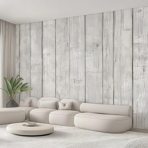 Générique Papier Peint Panoramique Bois, Papier Peint Planche Rustique Ferme Fond pour Chambre Wallpaper, Fresque Murale pour Salon Salle Deco Murale,...