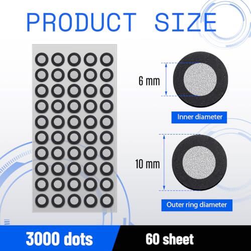 Image of Marspark 60 Sheet 3000 Point 6mm 3D Scanning Markers Dots for 3D Scanner