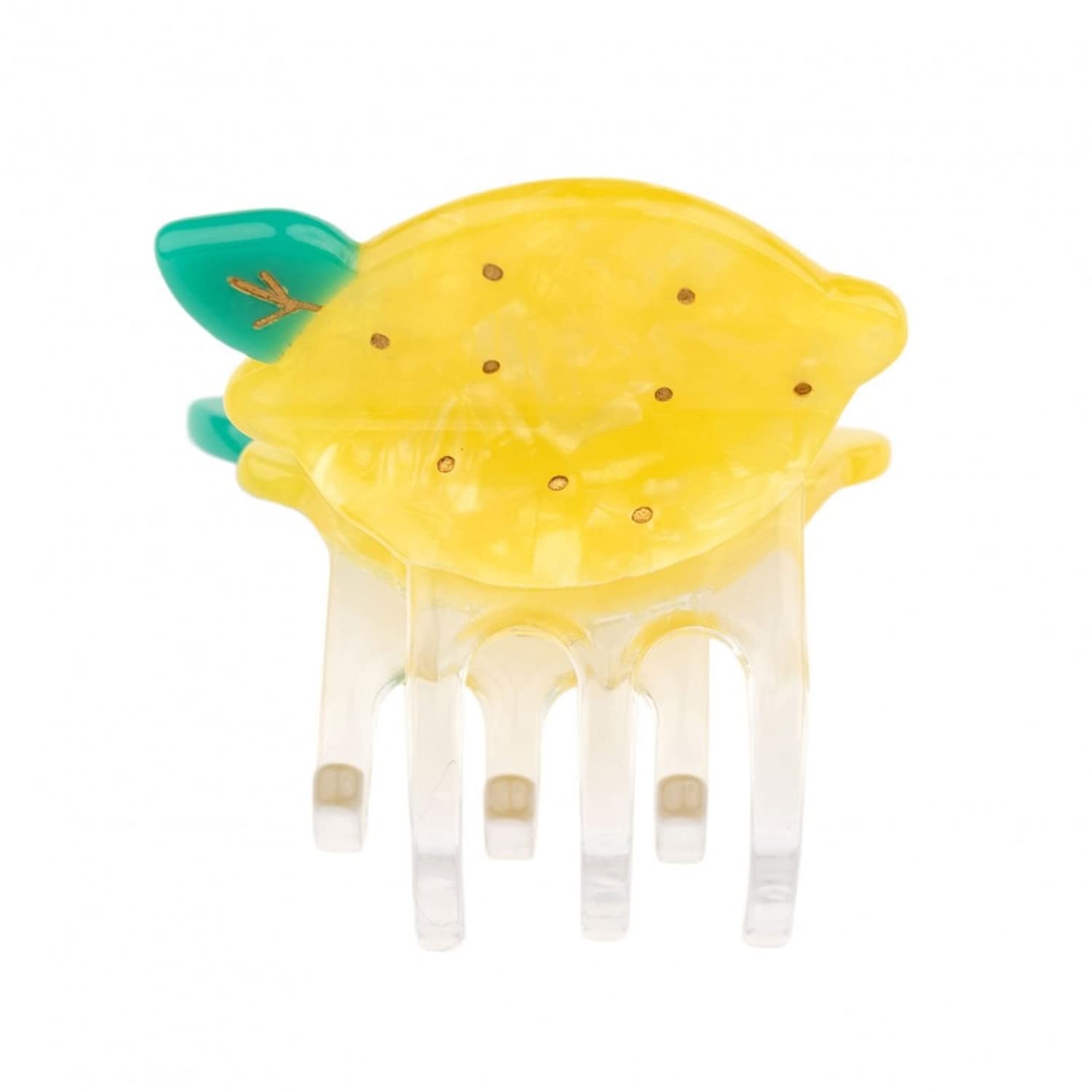 Small Lemon Claw Clips,Cellulose Acetate Hair Clips,Small Claw Clips for Women