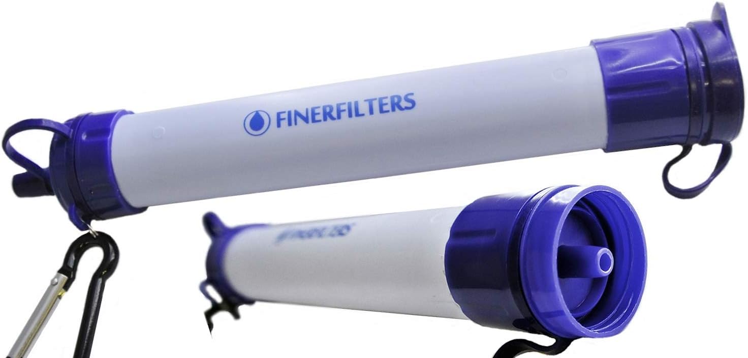 FINERFILTERS Personal Portable Water Filter Straw with Activated Carbon - Image 3
